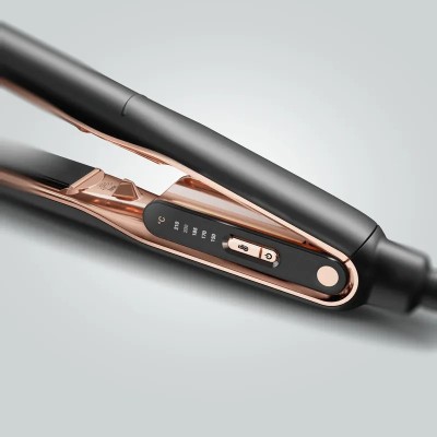 Випрямляч Rowenta Thermocare Ultimate Experience, темп.режимів-5, 150-210С, дисплей, кераміка, чорно-золотий (SF8120F0)
