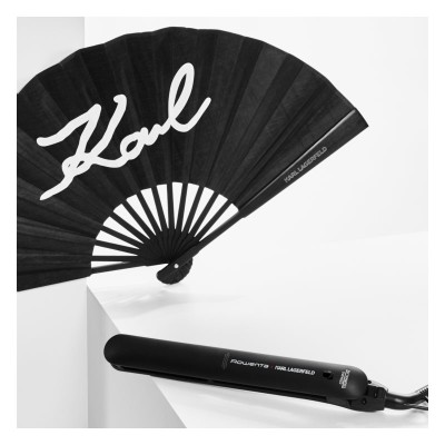 Випрямляч Rowenta x Karl Lagerfeld Easyliss, >240Вт, >200С, кераміка, турмалін , чорний (SF161LF0)