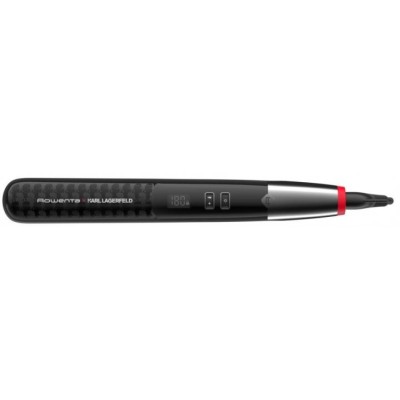 Випрямляч Rowenta x Karl Lagerfeld K/Pro Stylist Straightener, темп.режимів-8, 140-210С, дисплей, іонізація, кераміка, чорний (S