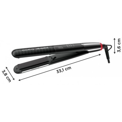 Випрямляч Rowenta x Karl Lagerfeld K/Pro Stylist Straightener, темп.режимів-8, 140-210С, дисплей, іонізація, кераміка, чорний (S