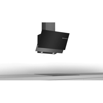 Витяжка Bosch похила, 60см, 616 м.куб/год, чорний (DWK65AD30R)