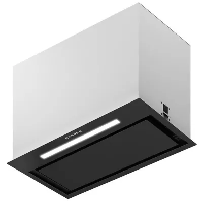 Витяжка Faber вбудована, 52см, 1119м.куб/год, Inka Lux Premium Bk Matt A52 Kl, чорний матовий