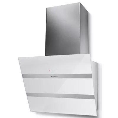 Витяжка Faber похила, 55см, 1219м.куб/год, Steelmax Ev8 Led Wh A55, білий/нерж