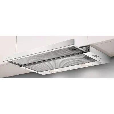 Витяжка Faber телескоп, 60см, 518м.куб/год, Flexa Ng Glass W A60, білий