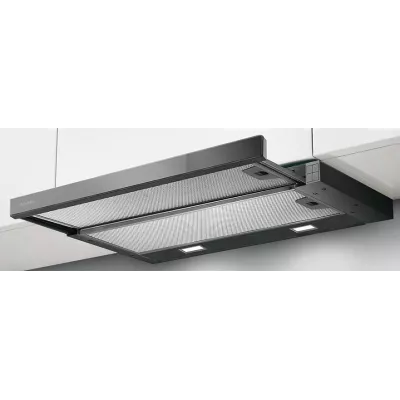 Витяжка Faber телескоп, 60см, 701м.куб/год, Flexa Ng Glass Lux Bk A60, чорний