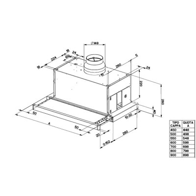 Витяжка Faber телескопічна, 90см, 1069м.куб/год, Maxima Ng Eco Ev8 X A90, нерж