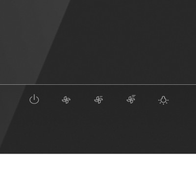 Витяжка Gorenje похила, 90см, 608м.куб/год, чорний (WHI949EXBG)