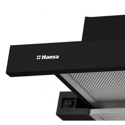 Витяжка Hansa телескопічна, 60см, 389м3ч, чорний (OTP6243BGH)