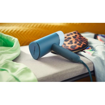 Відпарювач Philips компактний 3000 Series, 1000Вт, 100мл, постійна пара - 20гр, складана ручка, синій (STH3000/20)