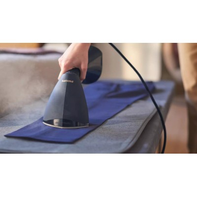Відпарювач Philips компактний 8000 Series, 1600Вт, 230мл, постійна пара - 32гр, керам. підошва, чорний (GC810/20)