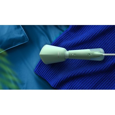 Відпарювач Philips компактний Series 5000, 1400Вт, 120мл, паровий удар -24гр, складана ручка, пластик, сіро-зелений (STH5010/70)