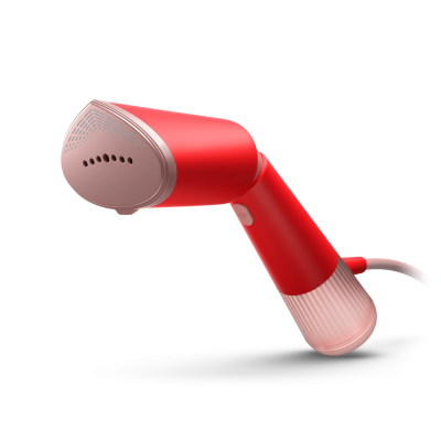 Відпарювач Philips компактний Series 5000, 1400Вт, 120мл, паровий удар -24гр, складана ручка, чохол-рукавичка, пластик, червоний
