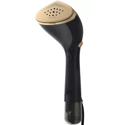 Відпарювач PHILIPS компактний, 1500Вт, 100 и 200мл, постійна пара - 28гр, керам. підошва, чорний (STH7060/80)