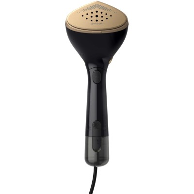 Відпарювач PHILIPS компактний, 1500Вт, 100 и 200мл, постійна пара - 28гр, керам. підошва, чорний (STH7060/80)