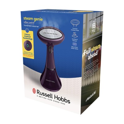 Відпарювач Russell Hobbs Genie Colour Control, 1800Вт, 200мл, 32Бар, фіолетовий (27410-56)