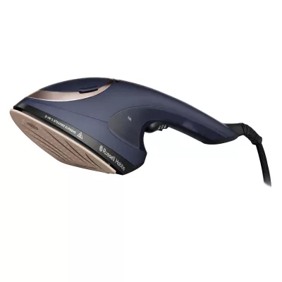 Відпарювач Russell Hobbs Steam Genie 2-в-1, 1700Вт, 150мл, паровий удар -20гр, постійна пара - 20гр, керам. підошва, синій (2837