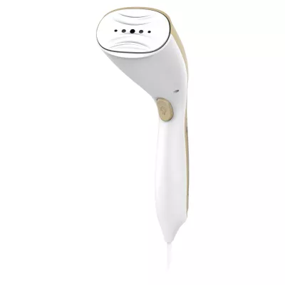 Відпарювач Sencor компактний, 1000Вт, 75мл, постійна пара - 20гр, алюмінієва підошва, білий/бежевий (SSI0870GD)