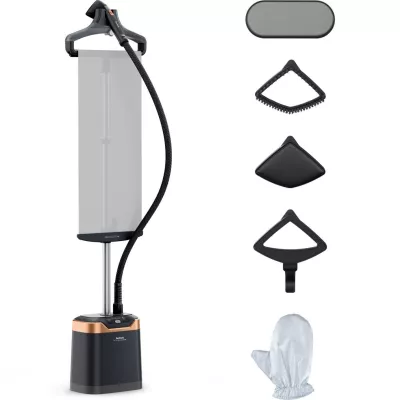 Відпарювач Tefal вертикальний Pro Style Care, 2000Вт, 1300мл, постійна пара - 42гр, чорно-золотий (IT8480E1)