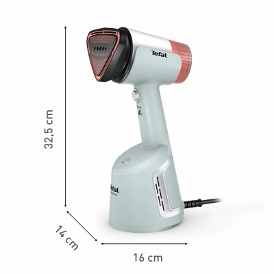 Відпарювач Tefal компактний AeroSteam, 1400Вт, 100мл, постійна пара - 20гр, світло-зелений (DT9814F0)