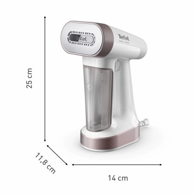 Відпарювач Tefal компактний Pure Force 2в1, 1800Вт, 180мл, постійна пара - 35гр, керам. підошва, білий (DT8720E0)