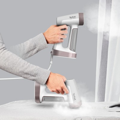 Відпарювач Tefal компактний Pure Force 2в1, 1800Вт, 180мл, постійна пара - 35гр, керам. підошва, білий (DT8720E0)