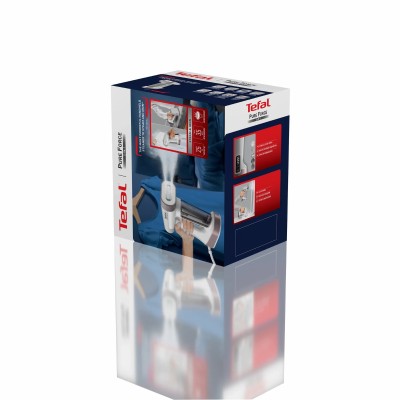 Відпарювач Tefal компактний Pure Force 2в1, 1800Вт, 180мл, постійна пара - 35гр, керам. підошва, білий (DT8720E0)
