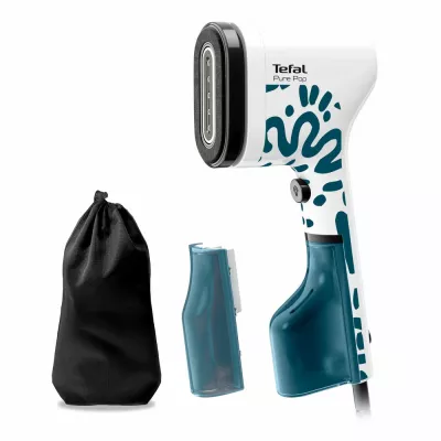 Відпарювач Tefal компактний Pure Pop Home & Travel, 1300Вт, 70мл, постійна пара - 20гр, біло-синій (DT2040E1)