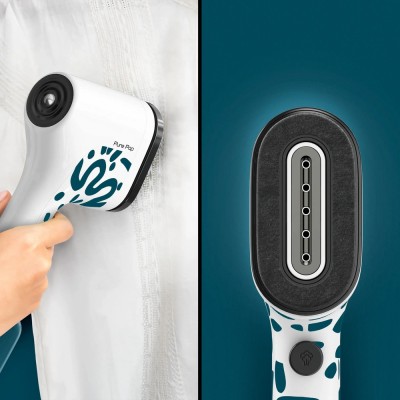 Відпарювач Tefal компактний Pure Pop Home & Travel, 1300Вт, 70мл, постійна пара - 20гр, біло-синій (DT2040E1)