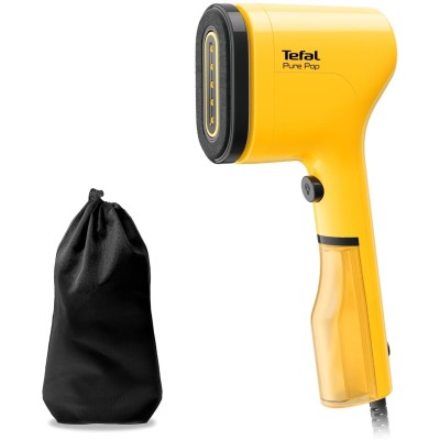 Відпарювач Tefal компактний Pure Pop, 1300Вт, 70мл, постійна пара - 20гр, жовтий (DT2026E1)