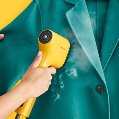 Відпарювач Tefal компактний Pure Pop, 1300Вт, 70мл, постійна пара - 20гр, жовтий (DT2026E1)