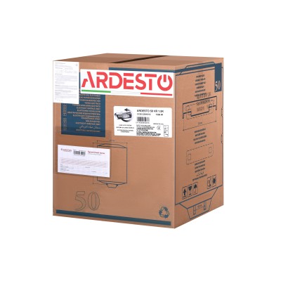 Водонагрівач електр. ARDESTO NEU NTS 50 V 1.5K EU2 круглий, 50л, 1,5кВт, мех. кер-ння, C, Італія, білий