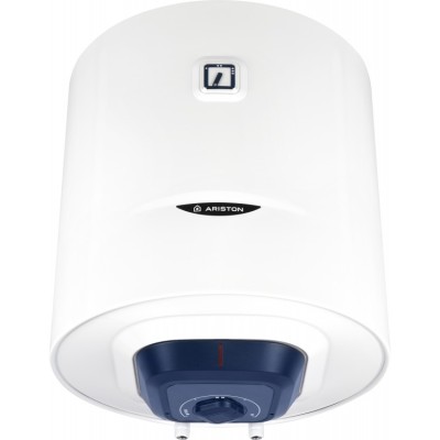 Водонагрівач електр. Ariston круглий BLU1 R PL DRY, 50л, 1,5кВт, сухий тен, мех. кер-ння, C, Італія, білий