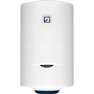 Водонагрівач електр. Ariston круглий BLU1 R PL DRY, 80л, 1,5кВт, сухий тен, мех. кер-ння, C, Італія, білий