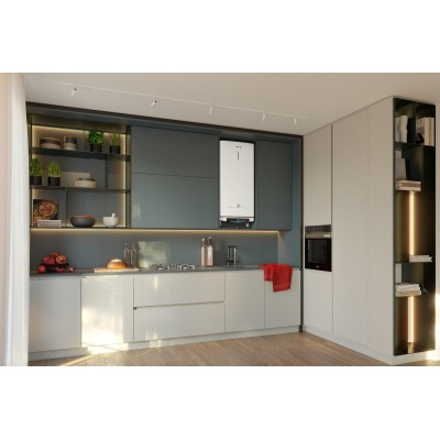 Водонагрівач електр. Ariston плаский слім VELIS PRO DRY WIFI 80 EU, 80л, 2*1,5кВт, сух тен, ун. монтаж, електр. кер-ння, B, Італ