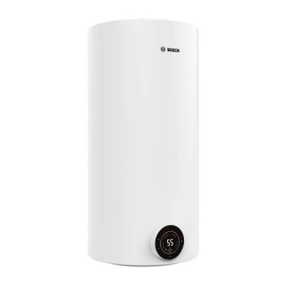 Водонагрівач електр. BOSCH круглий Tronic 4000T, 100л, 2кВт, сухий тен, вертикальний монтаж, електр. кер-ння, B, білий (77365075