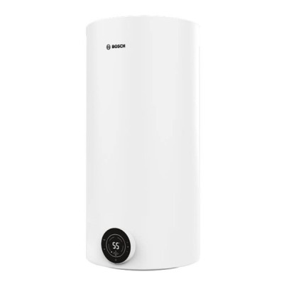Водонагрівач електр. BOSCH круглий Tronic 4000T, 100л, 2кВт, сухий тен, вертикальний монтаж, електр. кер-ння, B, білий (77365075