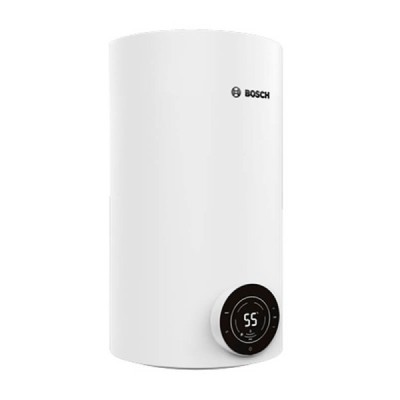 Водонагрівач електр. BOSCH круглий слім Tronic 4000T, 30л, 1,5кВт, сухий тен, вертикальний монтаж, електр. кер-ння, A, білий (77 Водонагрівач електр. BOSCH круглий слім Tronic 4000T, 30л, 1,5кВт, сухий тен, вертикальний монтаж, електр. кер-ння, A, білий (77