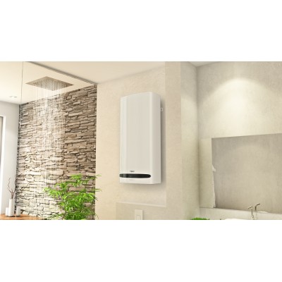 Водонагрівач електр. TESY Bellislimo Cloud плаский GCR 1002722 E31 ECW Wi-Fi, 100л, 2,2кВт, ун. монтаж, електр. кер-ння, B, біли