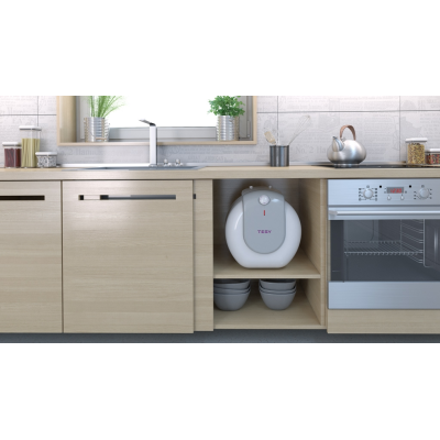 Водонагрівач електр. TESY Bilight Compact 15U GCU 1520 L52 RC, 15л, 2кВт, монтаж під мийкою, мех. кер-ння, B, білий