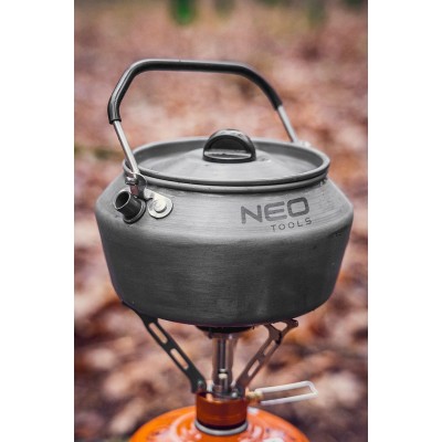 Газовий пальник Neo Tools, 123x80мм, складаний, регулювання витрати газу, вантажопідйомність до 5кг, 0.1кг