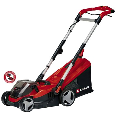 Газонокосарка акумуляторна Einhell PXC GE-CM 36/34-1 Li 36В(18+18) 33см 30л 20-65мм 11.9кг (без АКБ та ЗП)