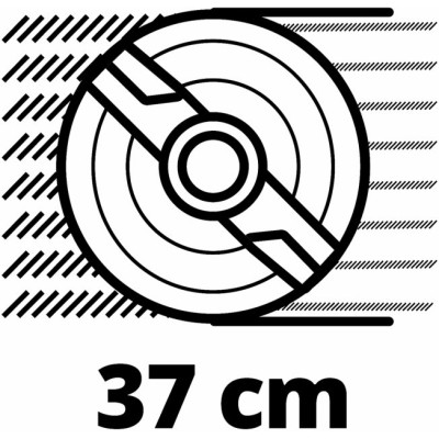 Газонокосарка акумуляторна Einhell PXC GE-CM 36/37 Li 36В(18+18) 37см 45л 25-75мм 14.3кг (без АКБ та ЗП)