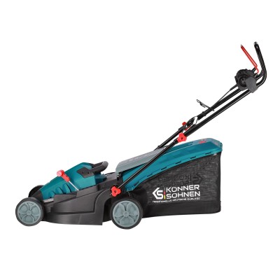 Газонокосарка мережева Konner&Sohnen KS 38LM-BL 1400Вт 38см 50л 25-65мм 16.5кг