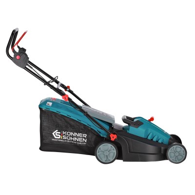 Газонокосарка мережева Konner&Sohnen KS 38LM-BL 1400Вт 38см 50л 25-65мм 16.5кг