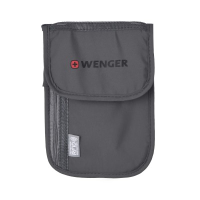Гаманець на шию, Wenger Neck Wallet with RFID pocket, сірий (604589)