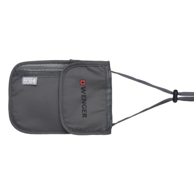 Гаманець на шию, Wenger Neck Wallet with RFID pocket, сірий (604589)