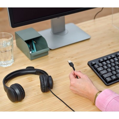 Гарнітура Trust Ayda, USB-A, чорний