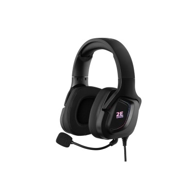 Гарнітура ігрова 2E GAMING HG340, 7.1, USB-A, RGB, 2м, чорний (2E-HG340BK-7.1)
