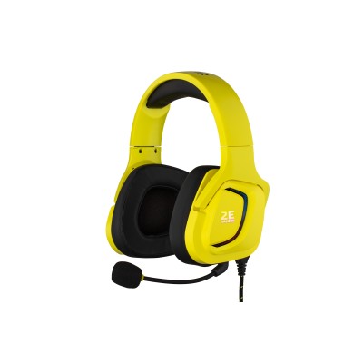 Гарнітура ігрова 2E GAMING HG340, mini-jack/dual 3.5mm, RGB, 2м, жовтий (2E-HG340YW)