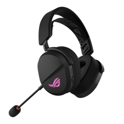 Гарнітура ігрова ASUS ROG Pelta, USB-A/BT/WL, RGB, 1.8м, чорний (90YH0410-BHUA00)